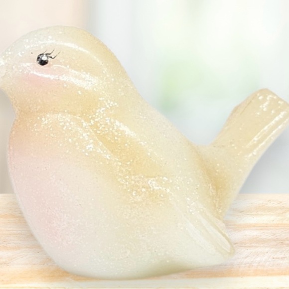 FENTON VTG RARE GLISTENING WOODS BIRD FIGURINE signed HIGHLY Collectible - Picture 4 of 10